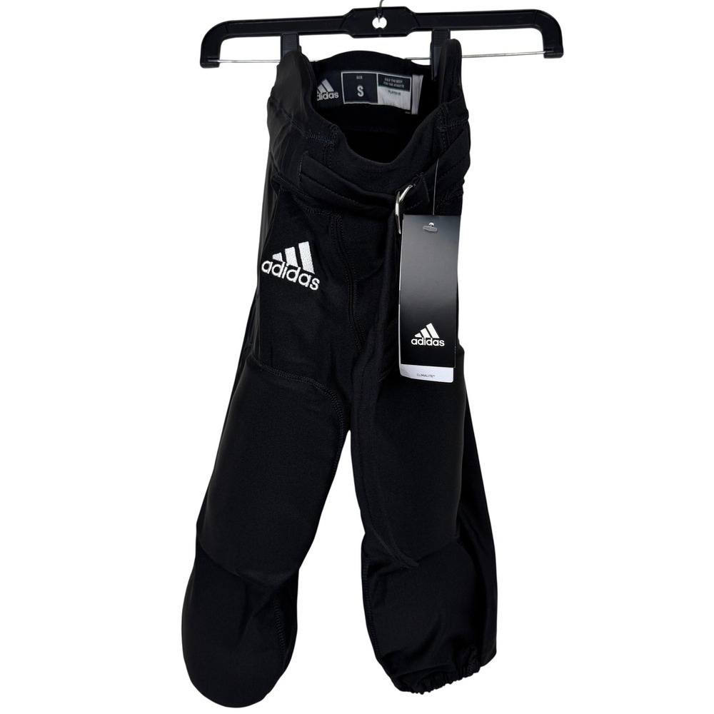 NEW adidas FOOTBALL Integrated Pad Pant Adult Mens Small Black Climalite 690PA